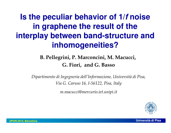 is the peculiar behavior of 1 f noise in graphene the