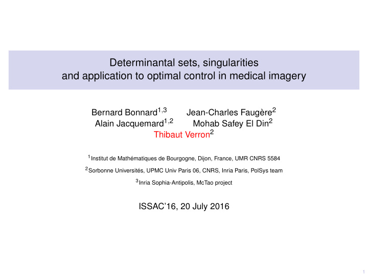 determinantal sets singularities and application to