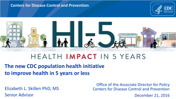 the new cdc population health initiative to improve