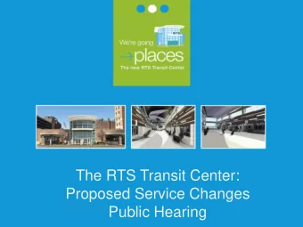 Public Hearing  WELCOME &amp; CALL TO ORDER  Bill Carpenter  Chief Executive Officer  Rochester