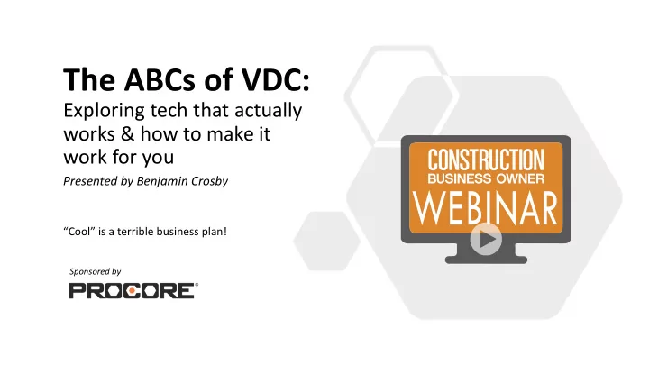 the abcs of vdc