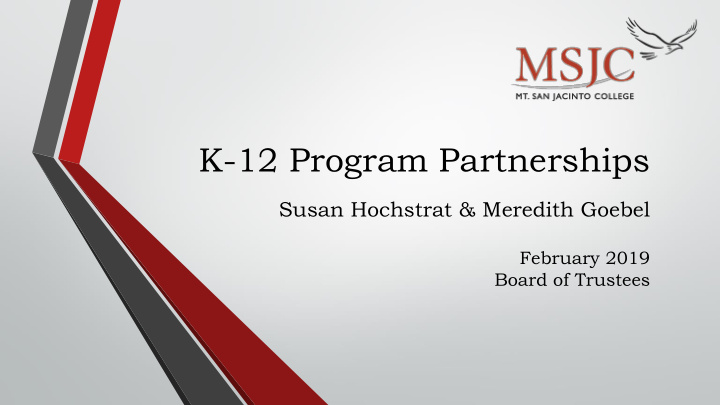 k 12 program partnerships