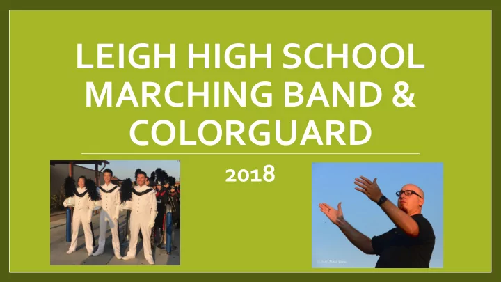 leigh high school marching band colorguard