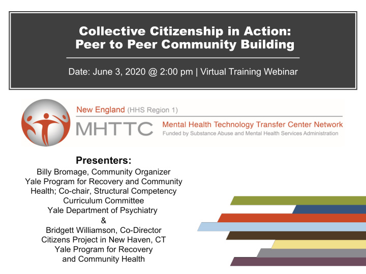 collective citizenship in action peer to peer community