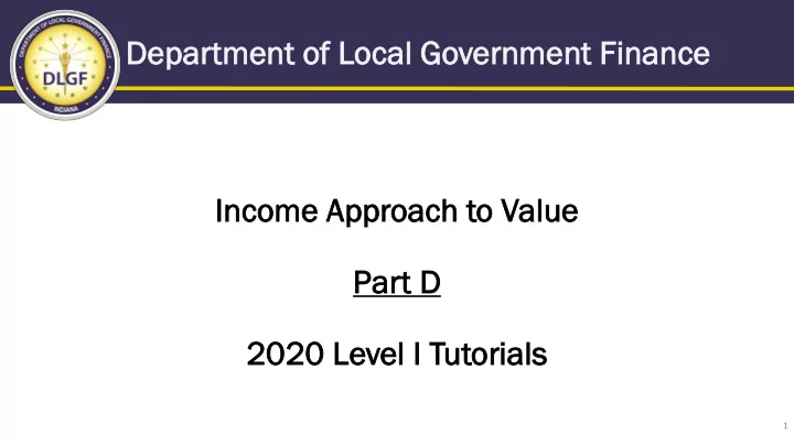 dep depar artmen ent of of lo loca cal go governmen ent