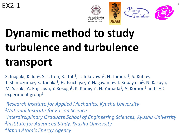 dynamic method to study