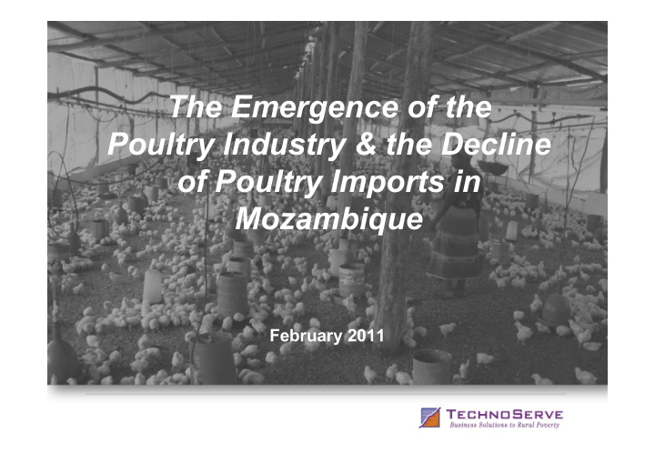 the emergence of the poultry industry amp the decline of