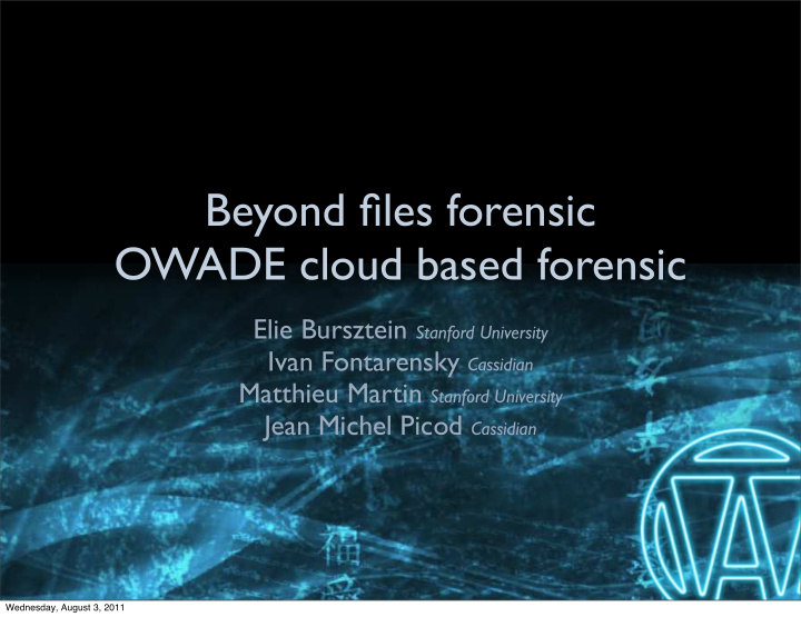 beyond files forensic owade cloud based forensic