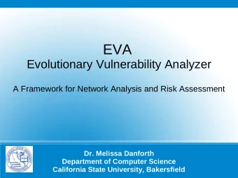 Introduction  Attack Graphs  Model  Creation  Analysis of Attack Graphs