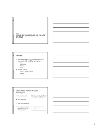 1  The  Greek  &amp;  Roman  Authors    Pliny  the  Younger  (61120