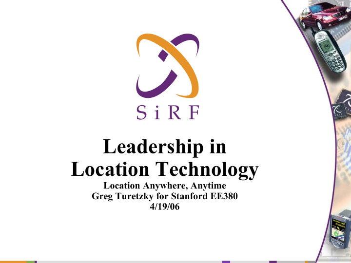leadership in location technology