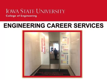 Topics for Today  Introduction to ECS &amp;  Services Provided  Importance of Internships