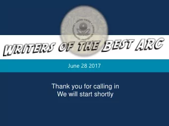 We will start shortly H OUSEKEEPING  Download presentation materials by clicking on  the console