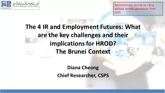 The  4  IR  and  Employment  Futures:  What    are  the  key