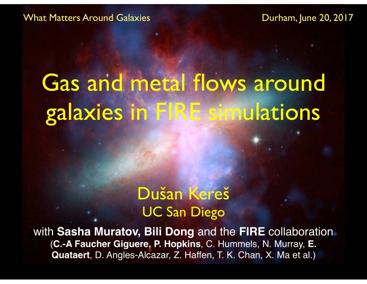 gas and metal flows around galaxies in fire simulations