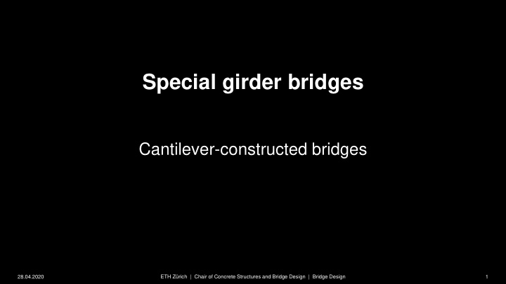 special girder bridges
