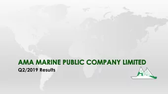 Q2/2019 Results  Our business portfolio  Increased  Expanded service  registered  Started