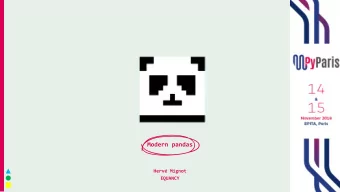 Modern pandas  Herv Mignot  EQUANCY  1  Building Pipelines with Python  Data Size  PySpark  x100