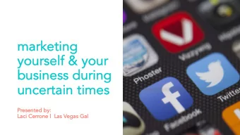 mar  arket  keting  ng  your  yoursel  elf &amp; your  &amp; your  bu  busi  siness  ss du  during