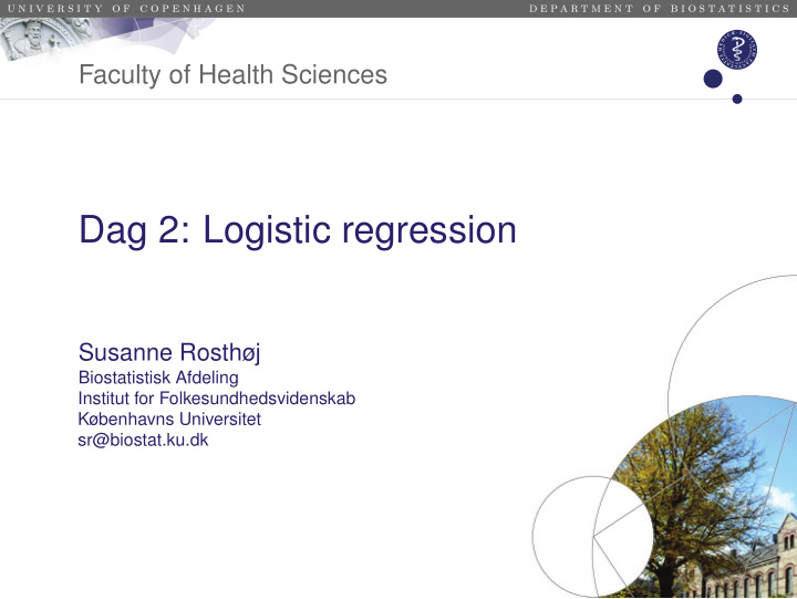dag 2 logistic regression