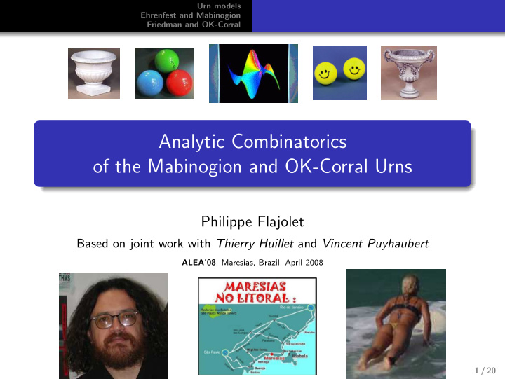 analytic combinatorics of the mabinogion and ok corral