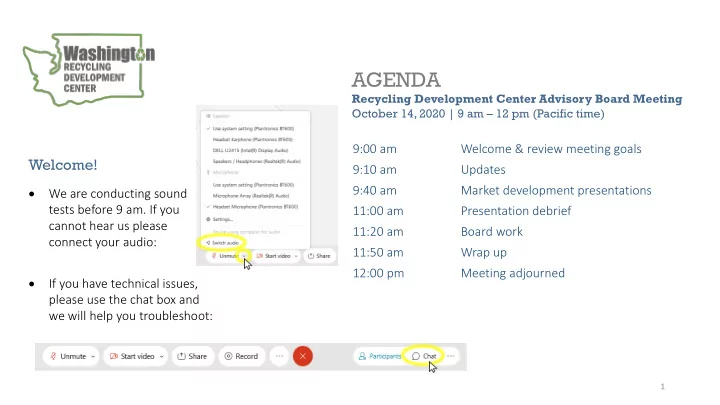 agenda