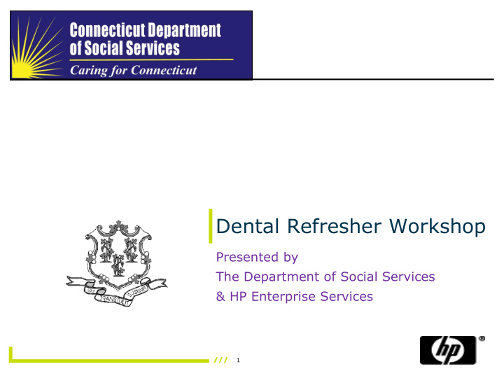 dental refresher workshop