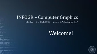 Welcome!  Todays Agenda:  Introduction    Light Sources    Materials    Sensors