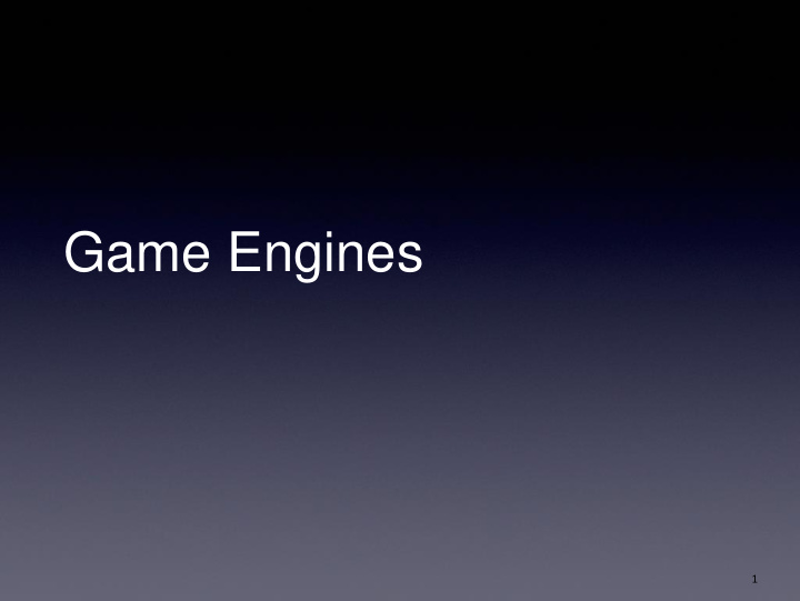 game engines