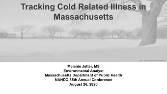 Tracking Cold Related Illness in  Massachusetts  Photo: &quot;Boston Winter Days&quot; by