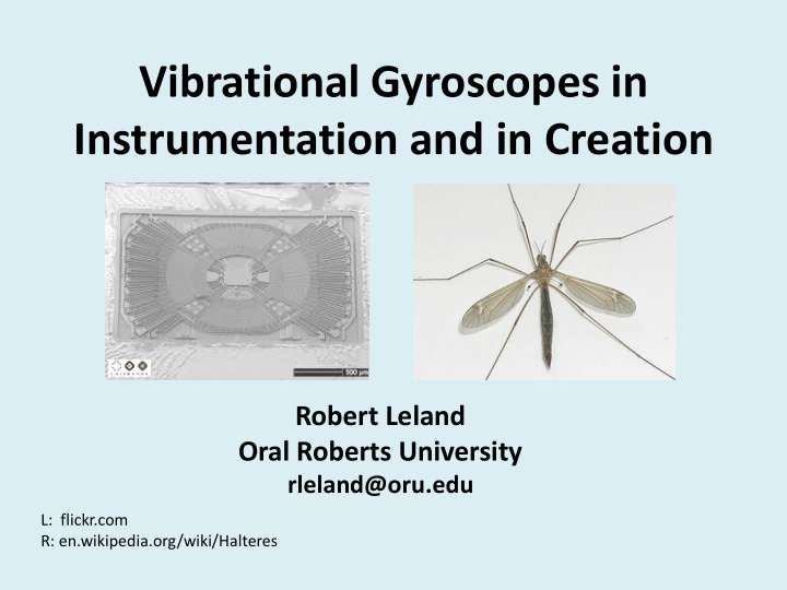 vibrational gyroscopes in instrumentation and in creation