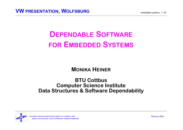 d ependable s oftware