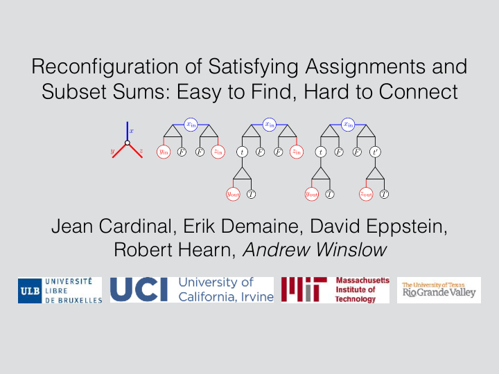 reconfiguration of satisfying assignments and subset sums