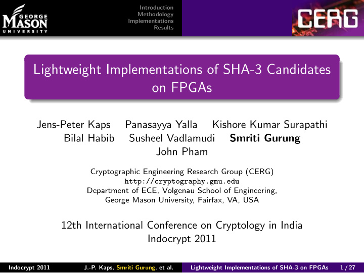 lightweight implementations of sha 3 candidates on fpgas