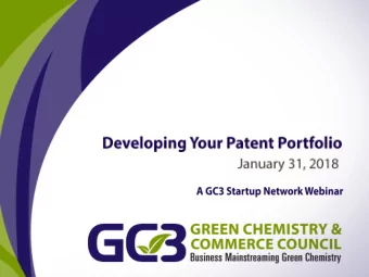 practice    An advocate for government policy &amp; funding that advances green  chemistry