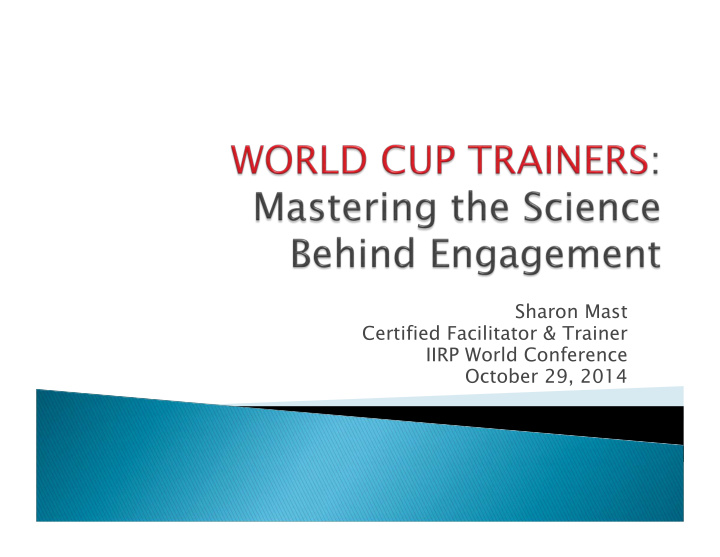 sharon mast certified facilitator trainer iirp world