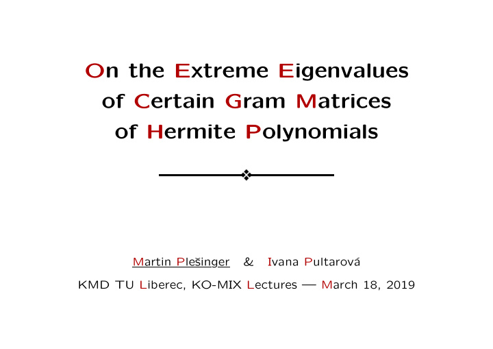 on the extreme eigenvalues of certain gram matrices of