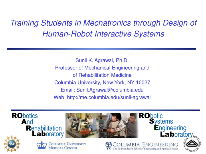 human robot interactive systems