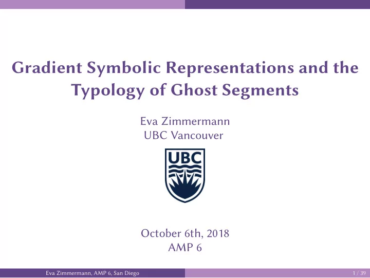 gradient symbolic representations and the typology of