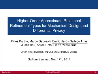 Higher-Order Approximate Relational  Refinement Types for Mechanism Design and  Differential