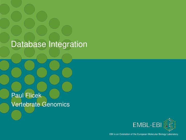 database integration