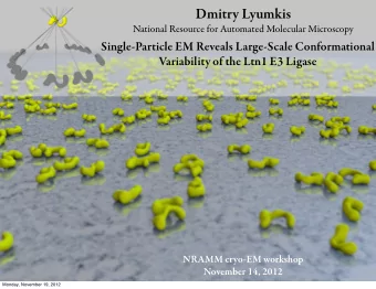 Dmitry Lyumkis  National Resource for Automated Molecular Microscopy  Single-Particle EM Reveals