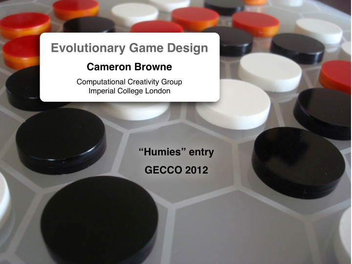 evolutionary game design