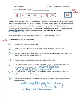 Instructions  Please answer clearly and succinctly. If an explanation is requested, think carefully