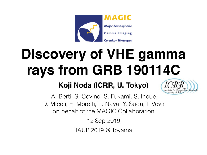 discovery of vhe gamma rays from grb 190114c