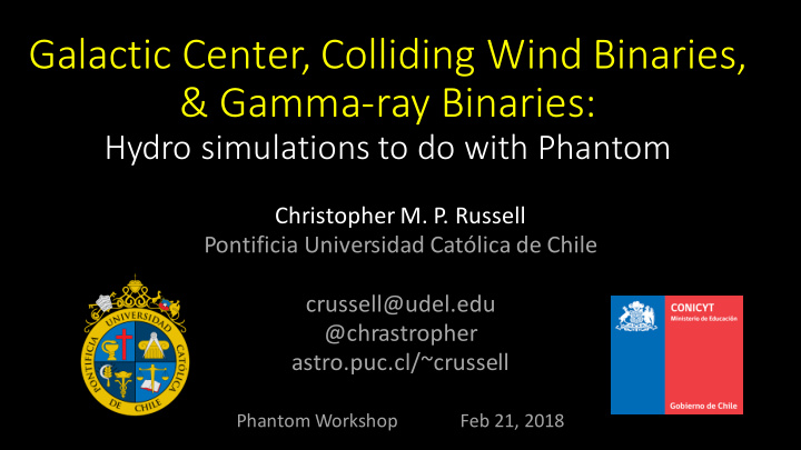 galactic center colliding wind binaries gamma ray binaries