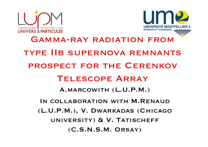 gamma ray radiation from type iib supernova remnants