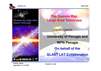 The Gamma Ray  Large Area Telescope  Gamma-ray Large Area  Gamma-ray Large Area  Space Telescope