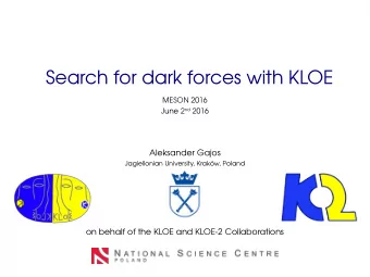 S  e  a  r  c  h  f  o  r  d  a  r  k  f  o  r  c  e  s  w  i  t  h  K  L  OE  ME  S  ON  2  0  1