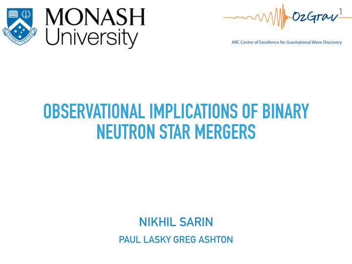 observational implications of binary neutron star mergers